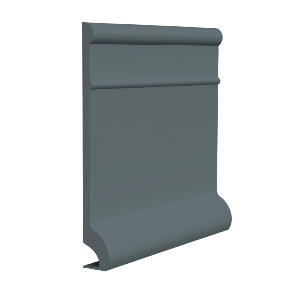 Roppe Pinnacle Plus Wall Base Invent #95 Steel Blue 5 1/2" x 60' Roll by 3/8" Cove (with Toe)