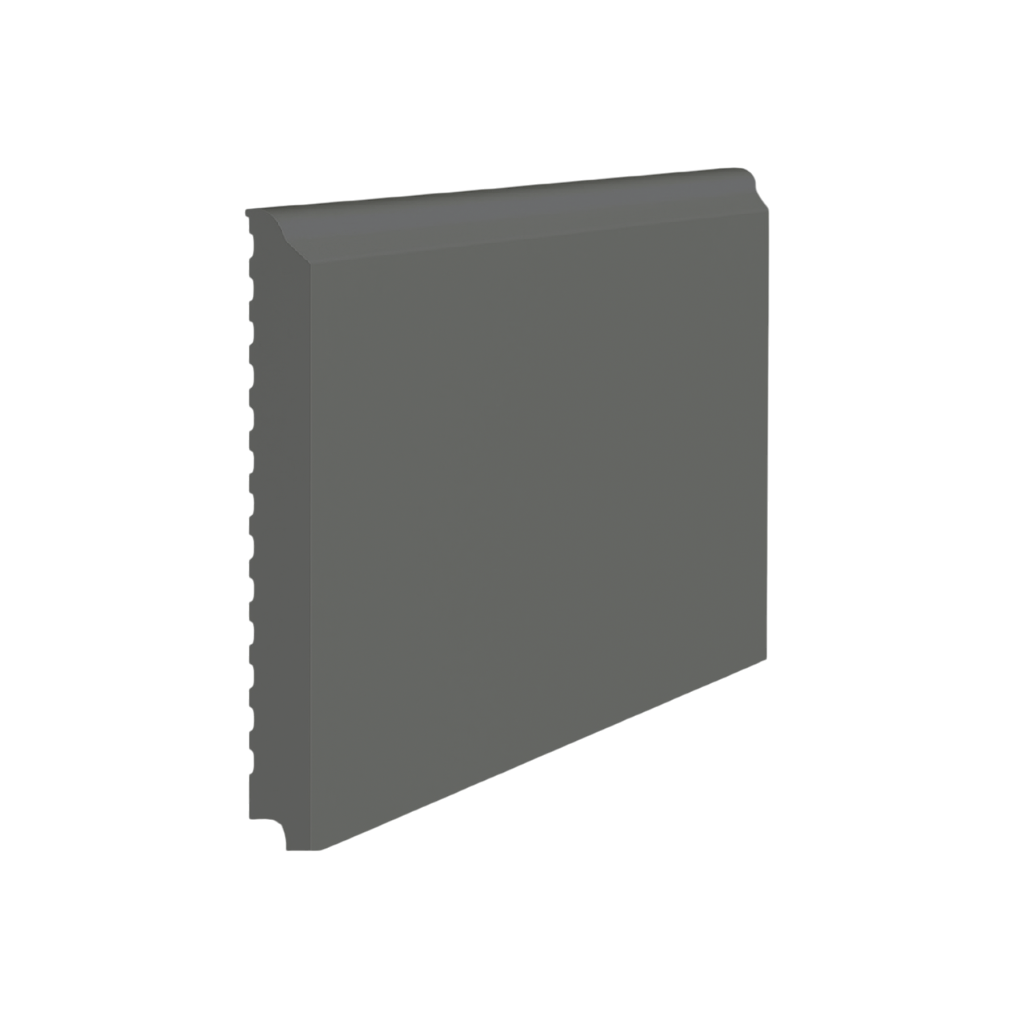 Roppe Pinnacle Plus Wall Base Level #75 Charcoal 3" x 8' Pieces by 3/8" (48 ft./box) Straight (Toeless)
