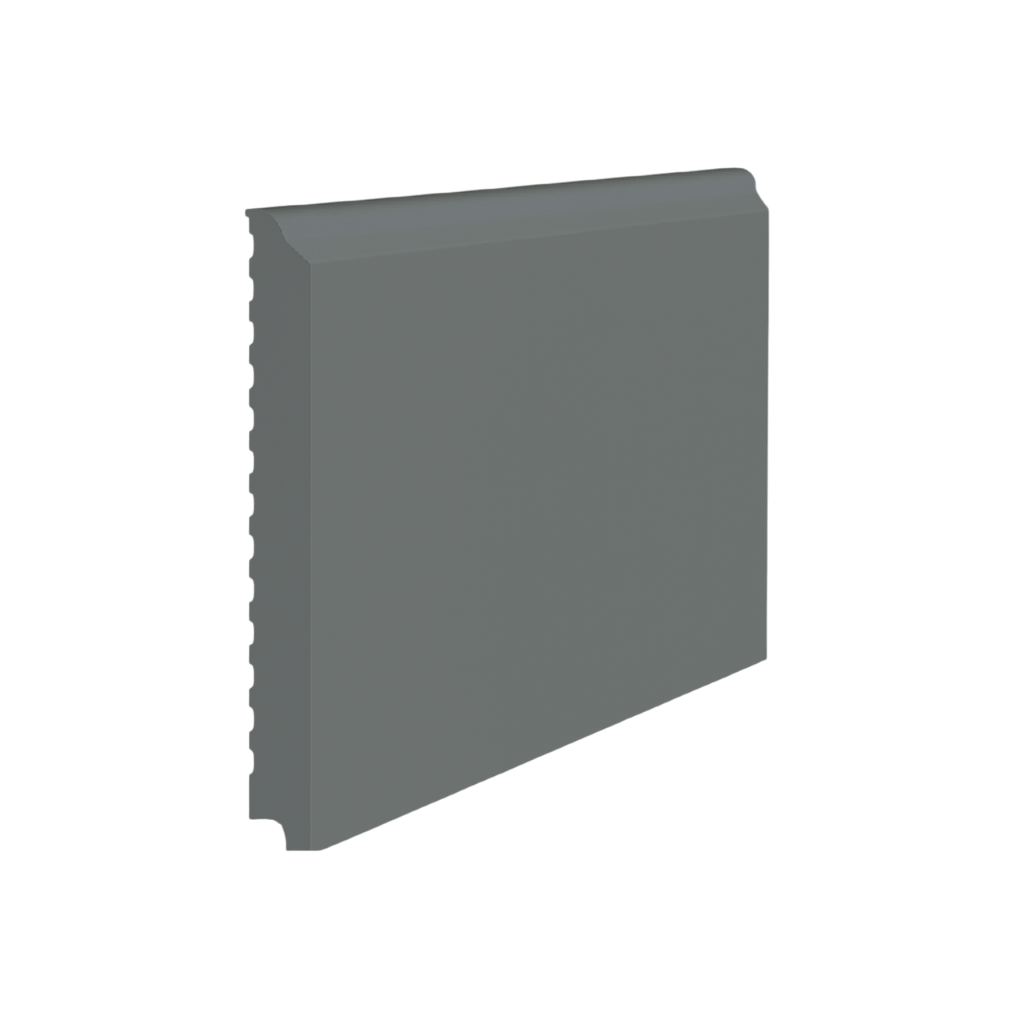 Roppe Pinnacle Plus Wall Base Level #75 Dark Gray 3" x 8' Pieces by 3/8" (48 ft./box) Straight (Toeless)