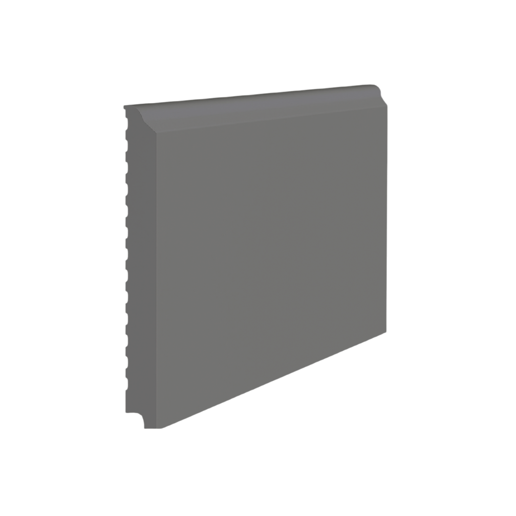 Roppe Pinnacle Plus Wall Base Level #75 Steel Gray 3" x 8' Pieces by 3/8" (48 ft./box) Straight (Toeless)