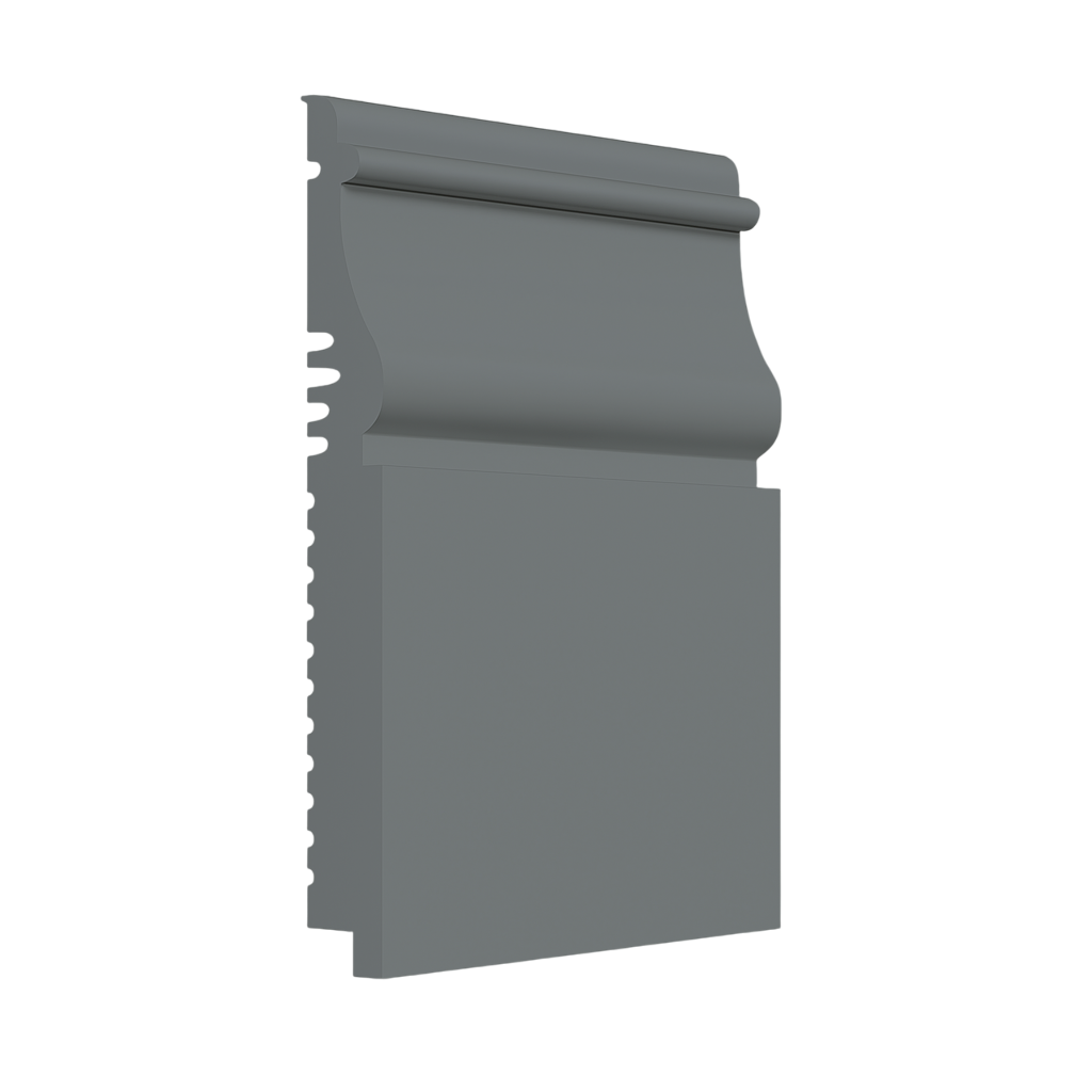 Roppe Pinnacle Plus Wall Base Nobility #55 Dark Gray 5 1/2" x 8' Pieces by 3/8" (48 ft./box) Straight (Toeless)