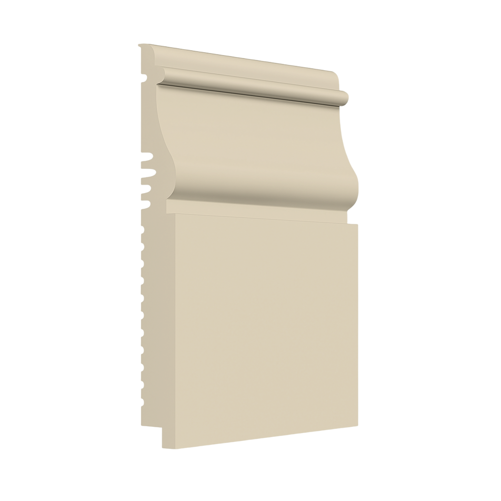 Roppe Pinnacle Plus Wall Base Nobility #55 Natural 5 1/2" x 8' Pieces by 3/8" (48 ft./box) Straight (Toeless)