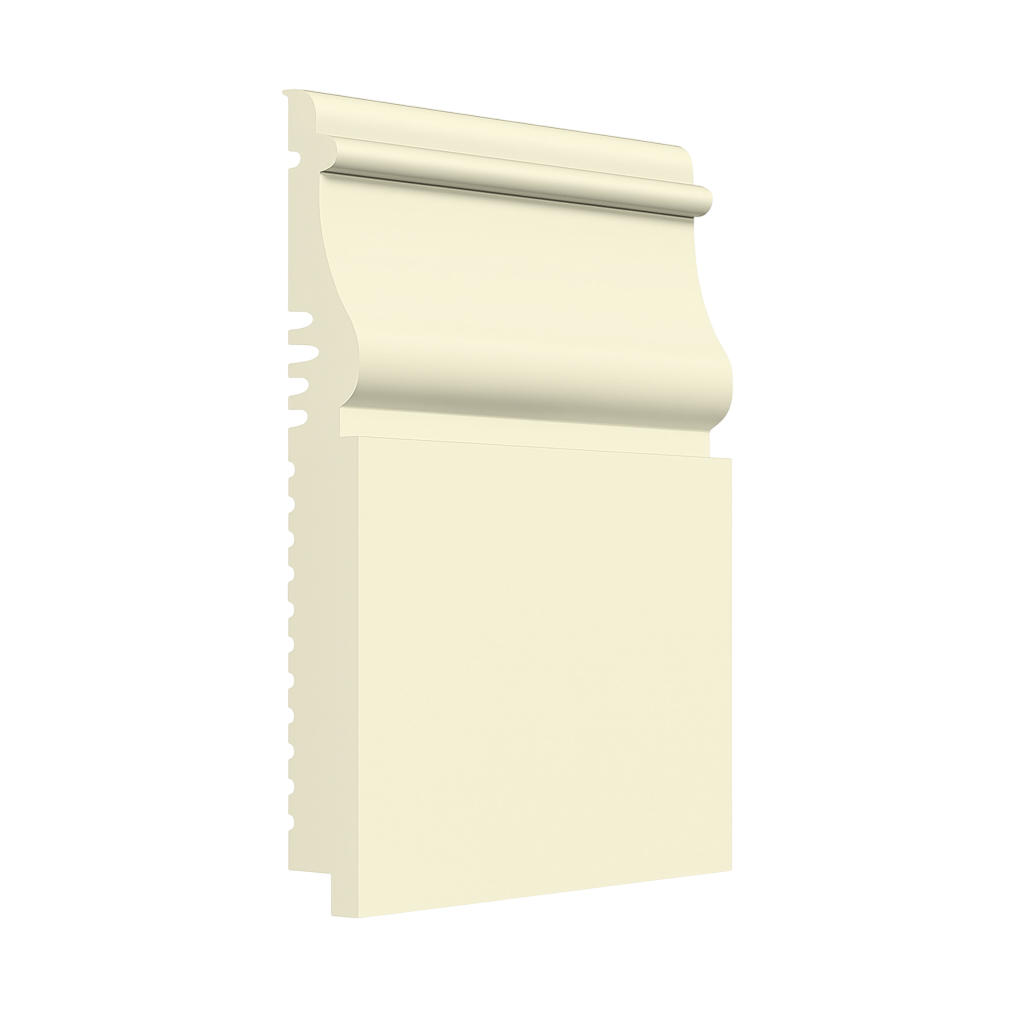 Roppe Pinnacle Plus Wall Base Nobility #55 White 5 1/2" x 8' Pieces by 3/8" (48 ft./box) Straight (Toeless)