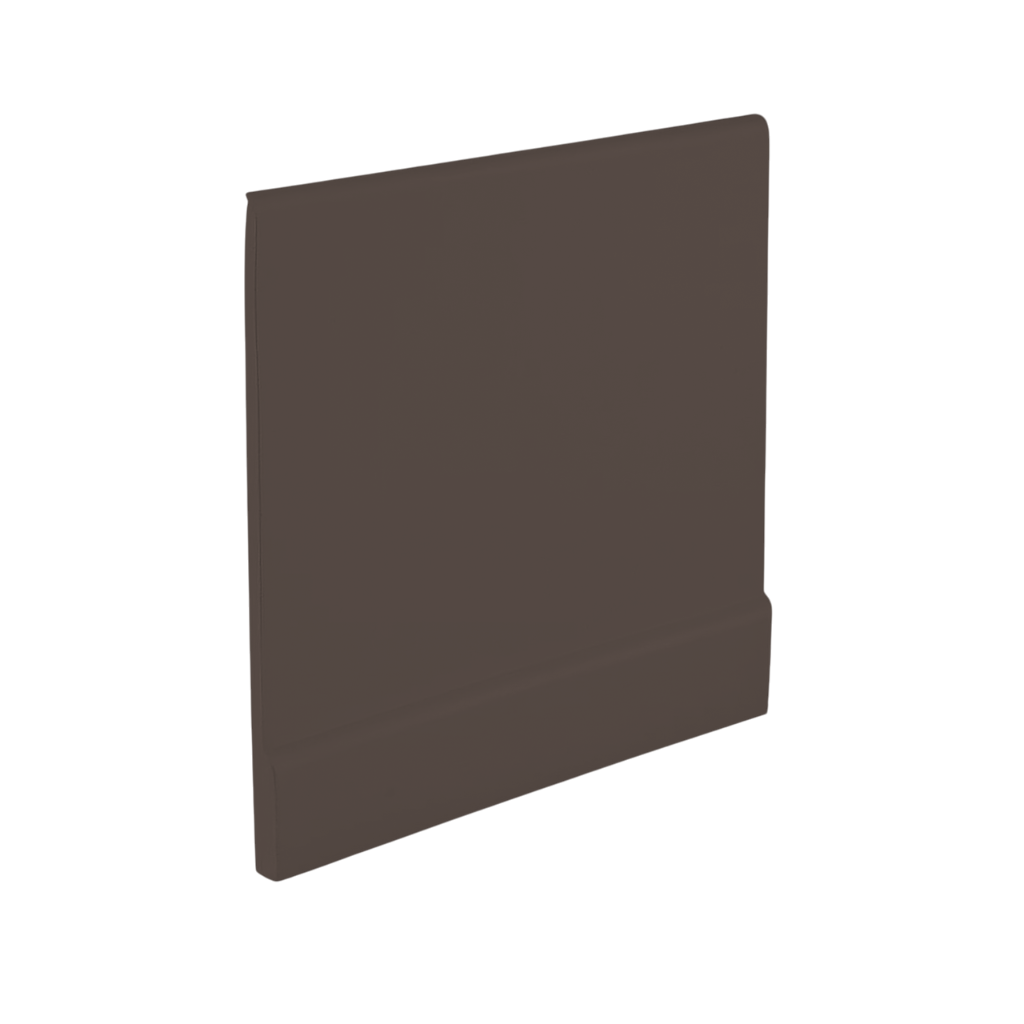 Roppe Pinnacle Plus Wall Base Simplicity #00 Burnt Umber 4" x 60' Roll by 3/16" Straight (Toeless)