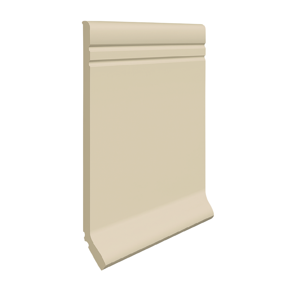 Roppe Pinnacle Plus Wall Base Sketch #30 Natural 4" x 120' Roll by 1/8" Cove (with Toe)