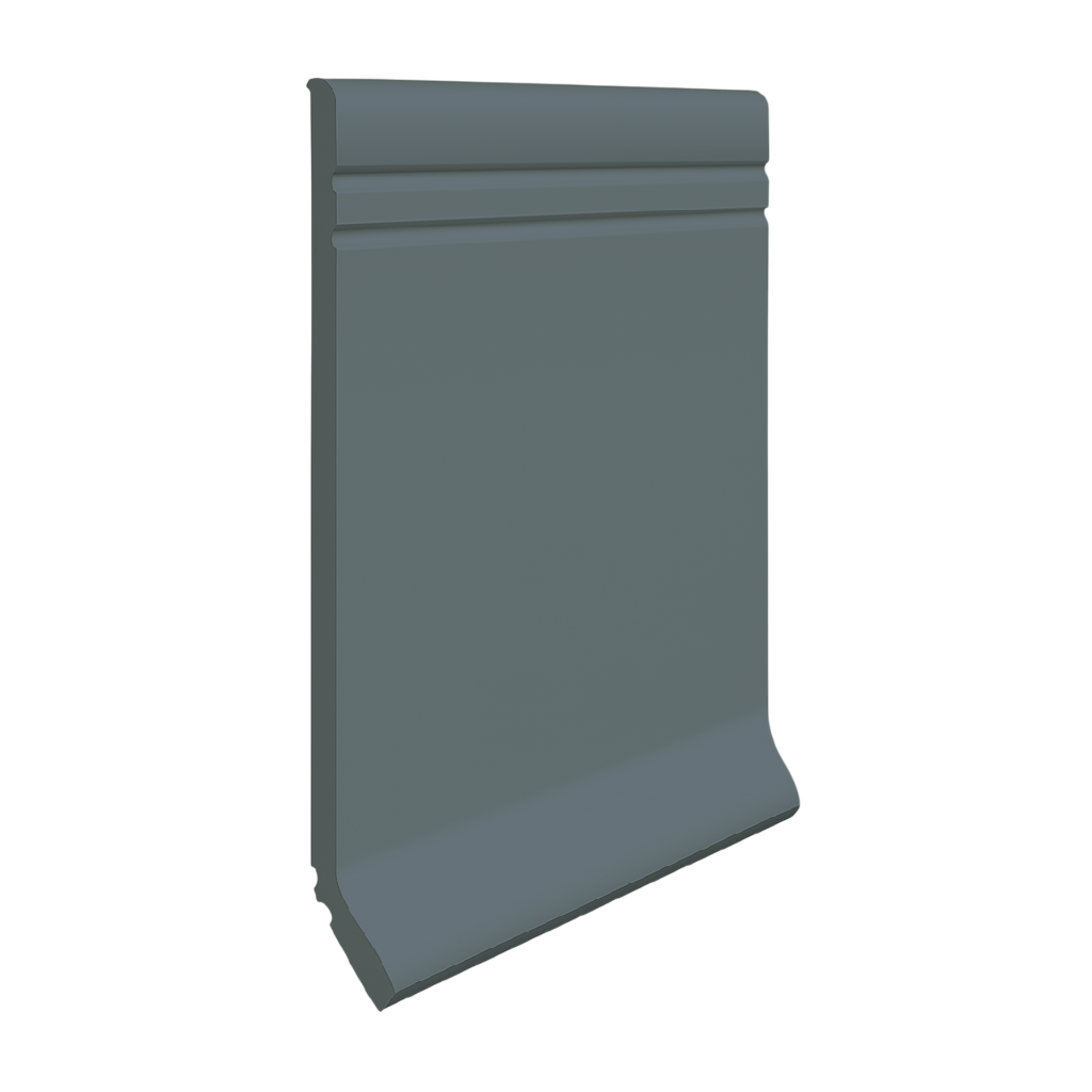 Roppe Pinnacle Plus Wall Base Sketch #30 Steel Blue 4" x 120' Roll by 1/8" Cove (with Toe)