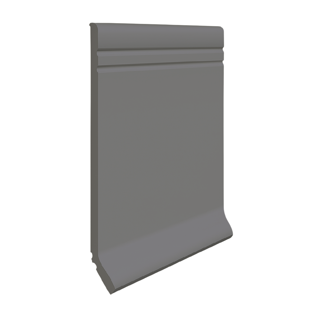 Roppe Pinnacle Plus Wall Base Sketch #30 Steel Gray 4" x 120' Roll by 1/8" Cove (with Toe)