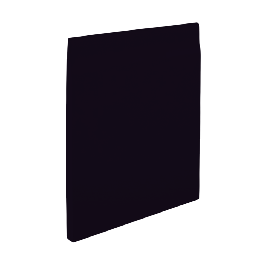 Roppe Pinnacle Plus Wall Base Sleek #35 Black 4 9/16" x 60' Roll by 3/16" Straight (Toeless)