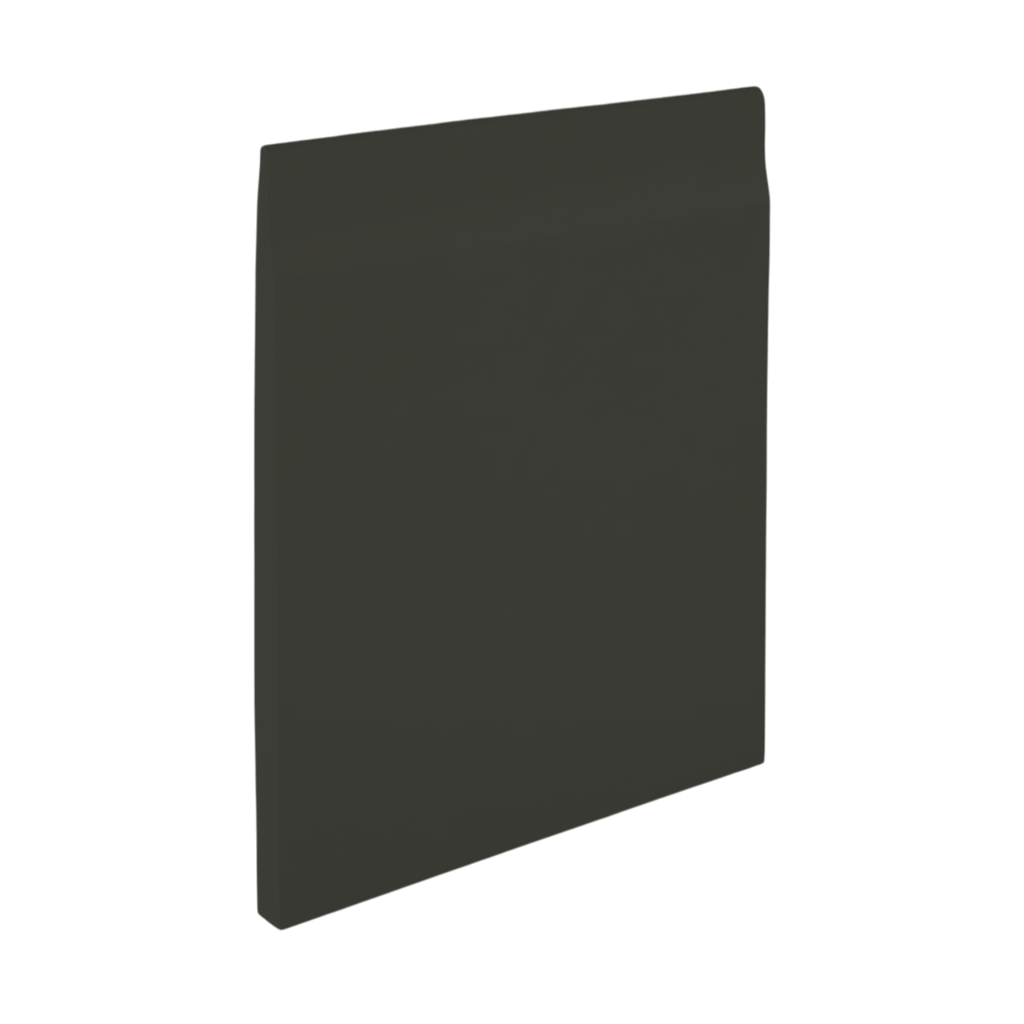 Roppe Pinnacle Plus Wall Base Sleek #35 Black Brown 4 9/16" x 60' Roll by 3/16" Straight (Toeless)