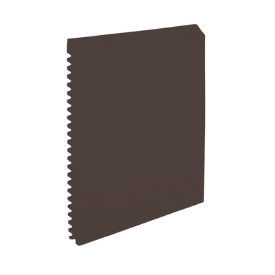 Roppe Pinnacle Plus Wall Base Vertical #65 Brown 4 5/8" x 8' Pieces by 3/8" (48 ft./box) Straight (Toeless)