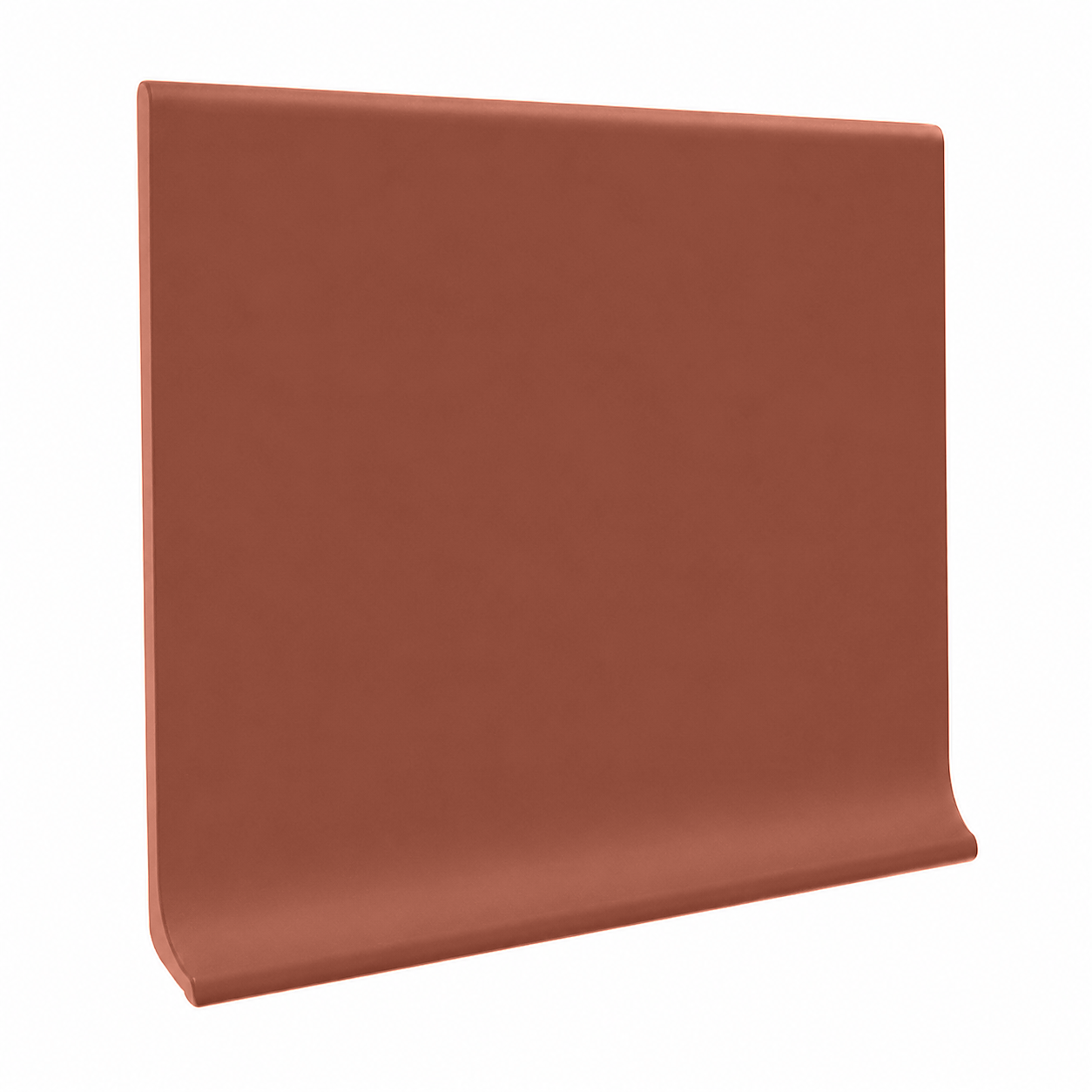 Roppe Pinnacle Series Rubber Wall Base Brick 3" x 120' Roll by 1/8" Cove (with Toe) (120 LF / Box)