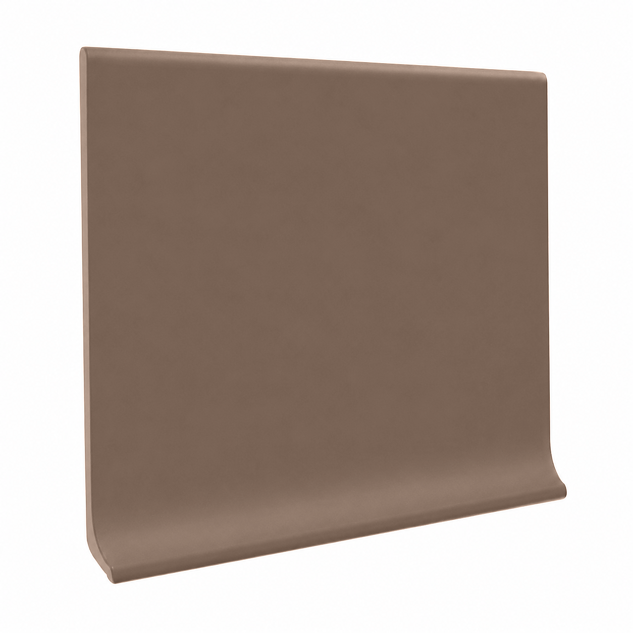 Roppe Pinnacle Series Rubber Wall Base Caribou 3" x 120' Roll by 1/8" Cove (with Toe) (120 LF / Box)