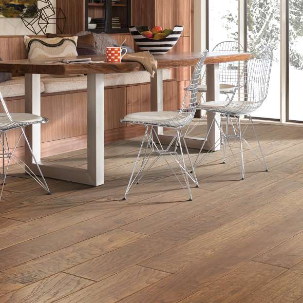 Shaw Sequoia 6 3/8 SW545-00879 Woodlake 6.38" x Random Lengths up to 58.5" Engineered Scraped Hickory Hardwood Flooring (30.48 SF/Box)