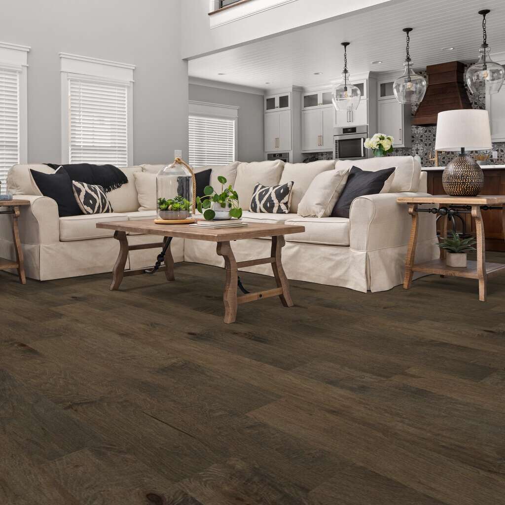 Shaw Pacific Grove SW594-05002 Timberwolf 6.38" x Random Lengths up to 58.5" Scraped Maple Hardwood Flooring (30.48 SF/Box)