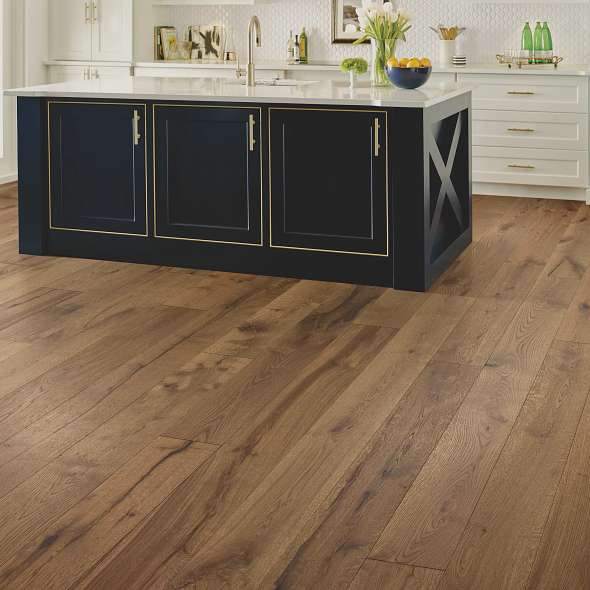 Shaw Reflections White Oak SW661-07066 Woodlands 7" x Random Lengths up to 82.5" Engineered Wire Brushed White Oak Hardwood Flooring (23.58 SF/Box)