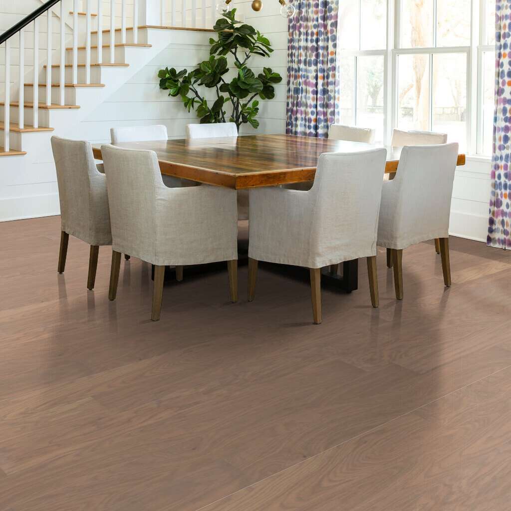 Shaw Villa SW705-02046 Sand 6.38" x Random Lengths up to 58.56" Smooth White Oak Hardwood Flooring (30.48 SF/Box)