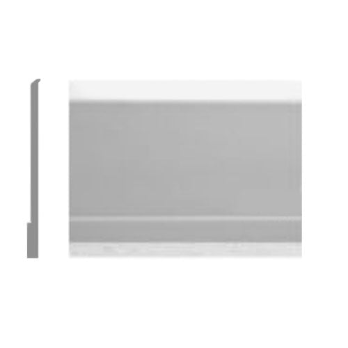 Roppe Pinnacle Plus Wall Base Simplicity #00 Flax 4" x 60' Roll by 3/16" Straight (Toeless)