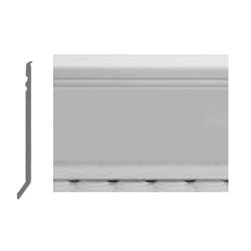 Roppe Pinnacle Plus Wall Base Sketch #30 White 4" x 120' Roll by 1/8" Cove (with Toe)