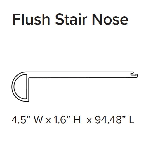 Stanton SPC Flush Stair Nose 94" Coordinated Color