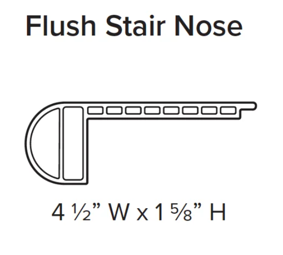 - Stanton SPC Flush Stair Nose 94" Coordinated Color