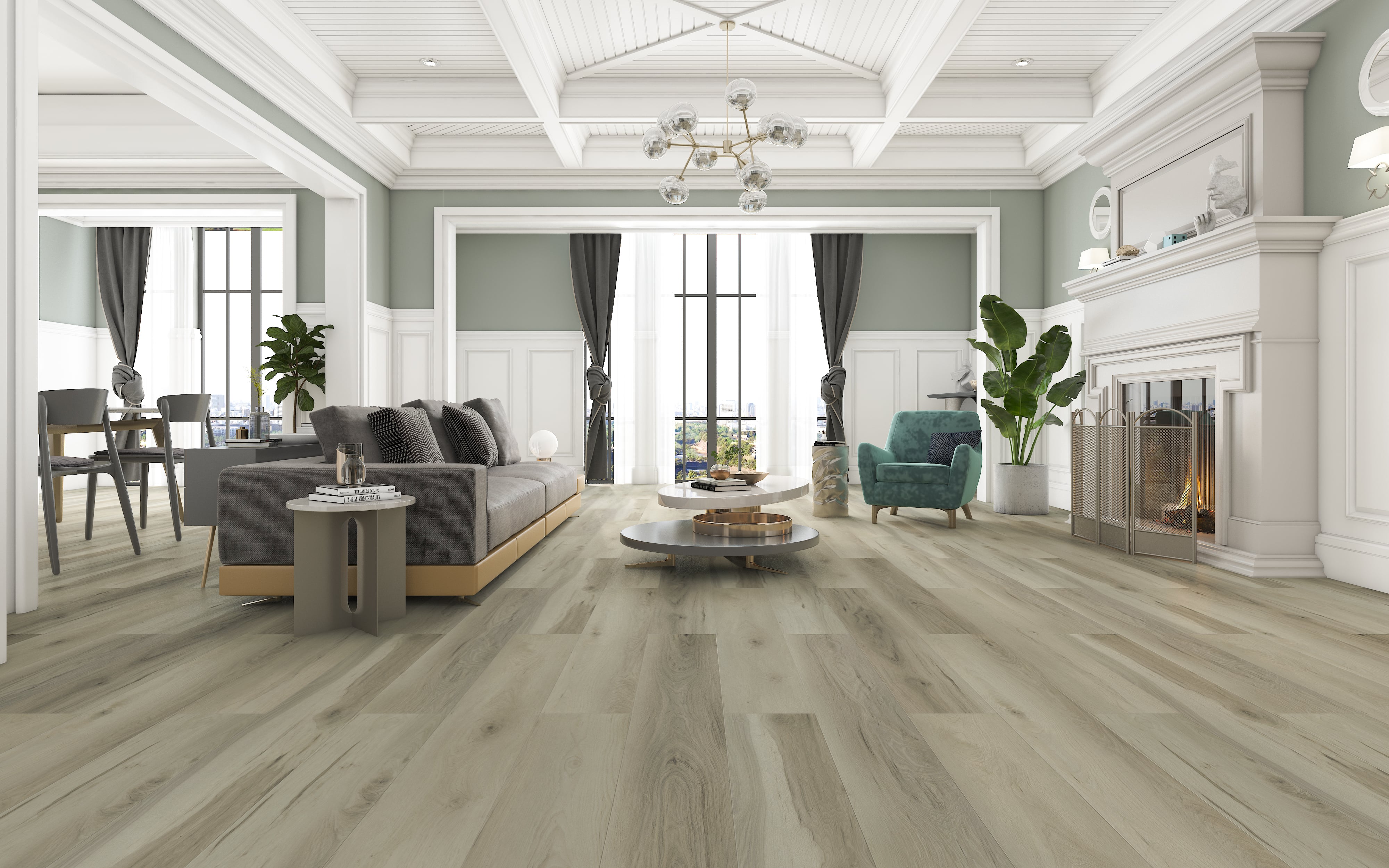 Paradigm Flooring Performer Plus Swan PPPSPC2001 SPC Luxury Vinyl Plank 9” x 60" (22.38 SF/Box)