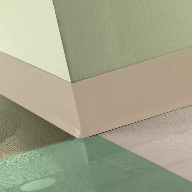 Tarkett / Johnsonite Traditional Duracove Rubber Wall Base DC129 Silk 2.5" x 120' Roll by 1/8" Cove (with Toe)