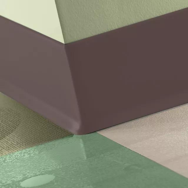 Tarkett / Johnsonite Traditional Duracove Rubber Wall Base #132 Espresso 6" x 100' Roll by 1/8" Cove (with Toe)