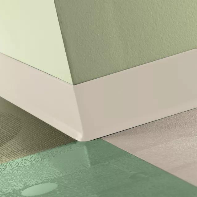 Tarkett / Johnsonite Traditional Duracove Rubber Wall Base DC194 Antique White 2.5" x 4' (30 Pcs. / Box) by 1/8" Cove (with Toe)