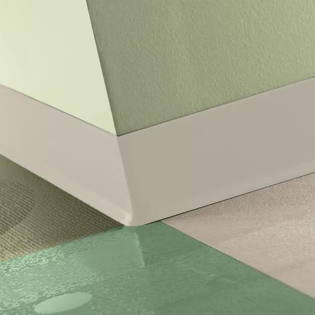 Tarkett / Johnsonite Traditional Duracove Rubber Wall Base DC22 Pearl 2.5" x 4' (30 Pcs. / Box) by 1/8" Cove (with Toe)