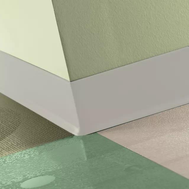 Tarkett / Johnsonite Traditional Duracove Rubber Wall Base DC24 Grey Haze 2.5" x 120' Roll by 1/8" Cove (with Toe)