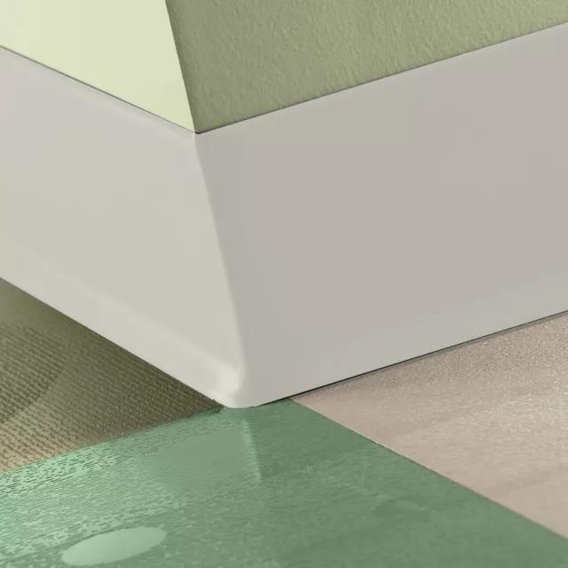 Tarkett / Johnsonite Traditional Duracove Rubber Wall Base #27 Mist 6" x 100' Roll by 1/8" Cove (with Toe)