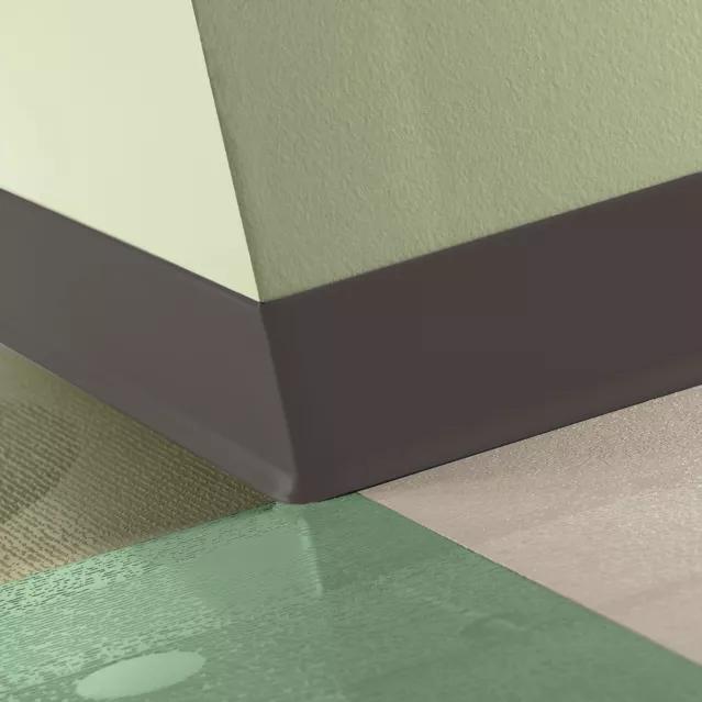 Tarkett / Johnsonite Traditional Duracove Rubber Wall Base DC284 Ganache 2.5" x 120' Roll by 1/8" Cove (with Toe)