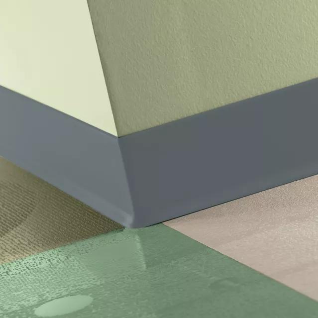 Tarkett / Johnsonite Traditional Duracove Rubber Wall Base DC71 Storm Cloud 2.5" x 120' Roll by 1/8" Cove (with Toe)
