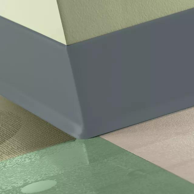 Tarkett / Johnsonite Traditional Duracove Rubber Wall Base #71 Storm Cloud 6" x 100' Roll by 1/8" Cove (with Toe)