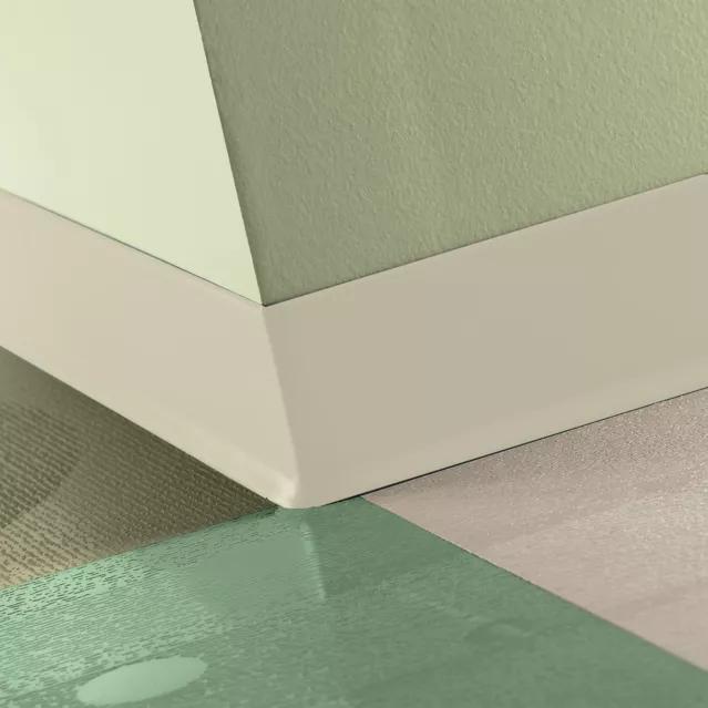 Tarkett / Johnsonite Traditional Duracove Rubber Wall Base DC79 Bone White 2.5" x 4' (30 Pcs. / Box) by 1/8" Cove (with Toe)