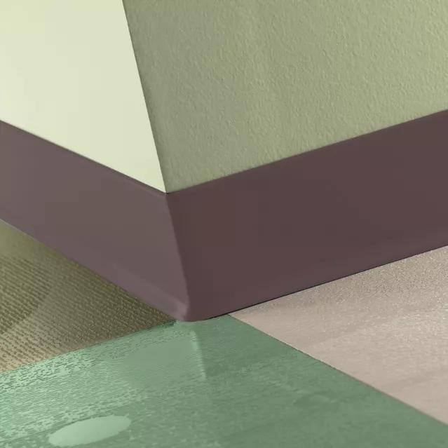 Tarkett / Johnsonite Traditional Duracove Rubber Wall Base DC85 Burgundy 2.5" x 120' Roll by 1/8" Cove (with Toe)