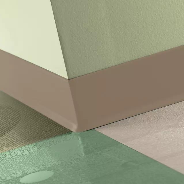 Tarkett / Johnsonite Traditional Duracove Rubber Wall Base DCTA1 Tannery 2.5" x 120' Roll by 1/8" Cove (with Toe)