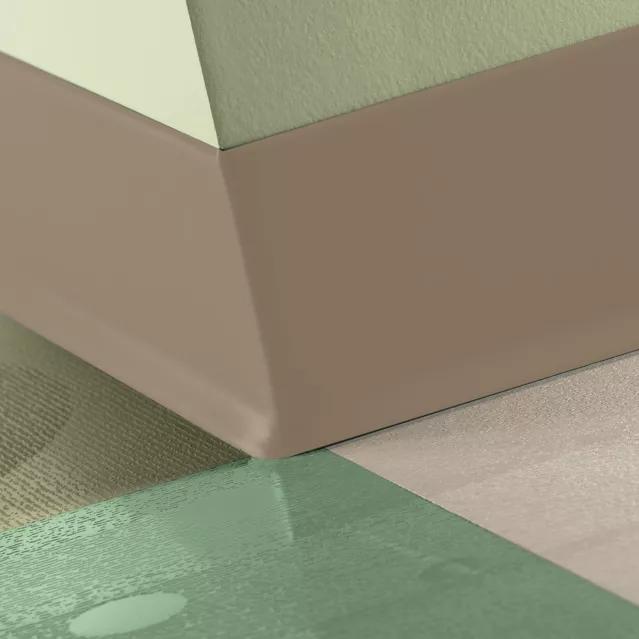 Tarkett / Johnsonite Traditional Duracove Rubber Wall Base #Ta1 Tannery 6" x 100' Roll by 1/8" Cove (with Toe)
