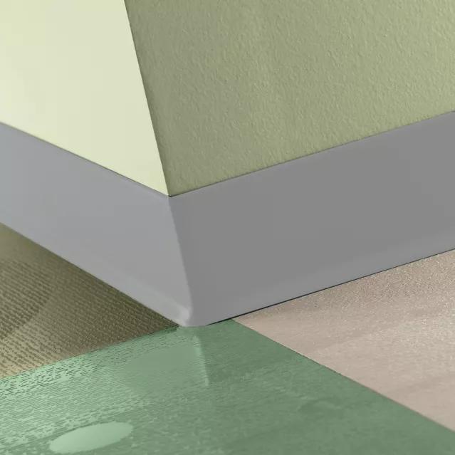 Tarkett / Johnsonite Traditional Duracove Rubber Wall Base DCTA5 Colonial Grey 2.5" x 120' Roll by 1/8" Cove (with Toe)