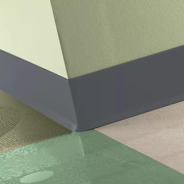 Tarkett / Johnsonite Traditional Duracove Rubber Wall Base DCTA6 Bedrock 2.5" x 120' Roll by 1/8" Cove (with Toe)