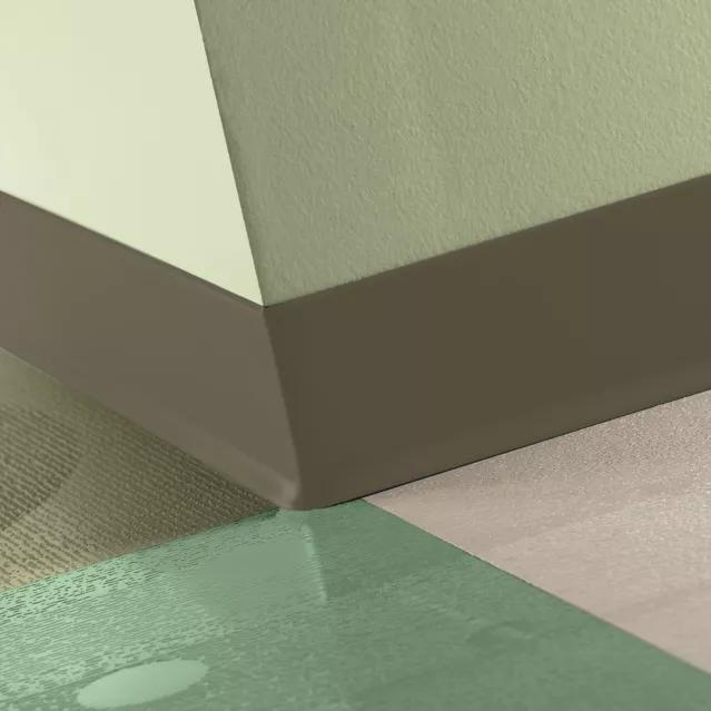 Tarkett / Johnsonite Traditional Duracove Rubber Wall Base DCTB2 Boxwood 2.5" x 120' Roll by 1/8" Cove (with Toe)