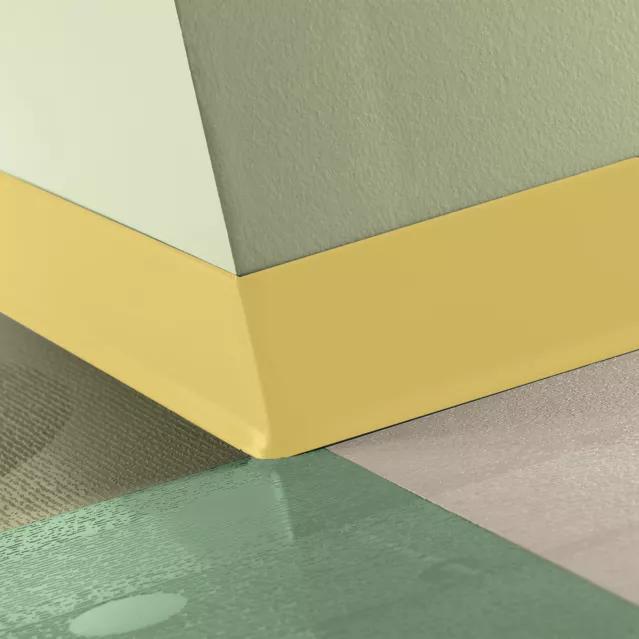 Tarkett / Johnsonite Traditional Duracove Rubber Wall Base DCTG7 Canary 2.5" x 120' Roll by 1/8" Cove (with Toe)