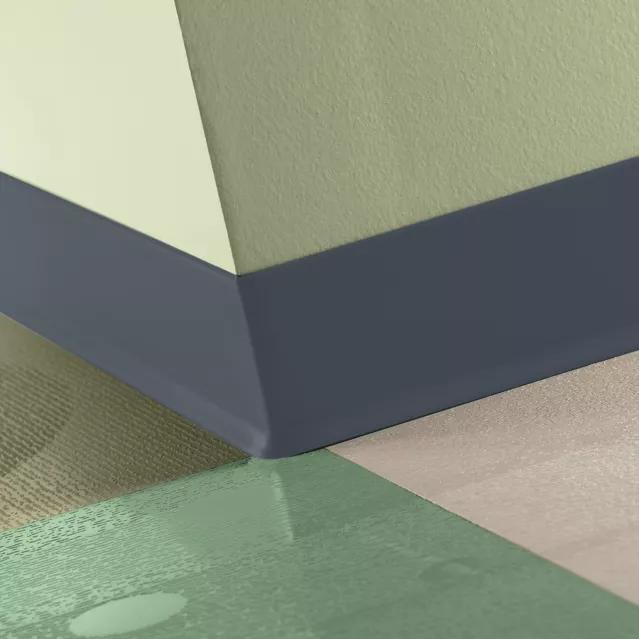 Tarkett / Johnsonite Traditional Duracove Rubber Wall Base DCTH3 Inkwell 2.5" x 120' Roll by 1/8" Cove (with Toe)