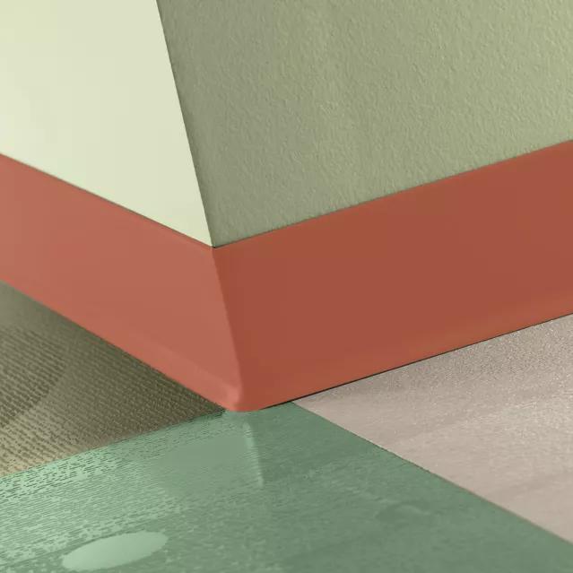 Tarkett / Johnsonite Traditional Duracove Rubber Wall Base DCVM1 Hot Spice 2.5" x 4' (30 Pcs. / Box) by 1/8" Cove (with Toe)