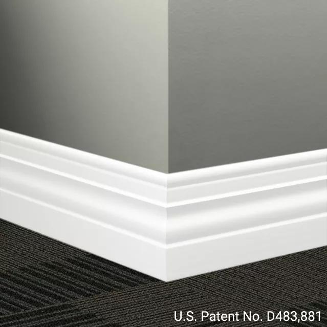 Tarkett / Johnsonite Millwork Diplomat 4-1/2" 00 Unfinished 4.5" x 8' by 3/8" (48 LF/box)