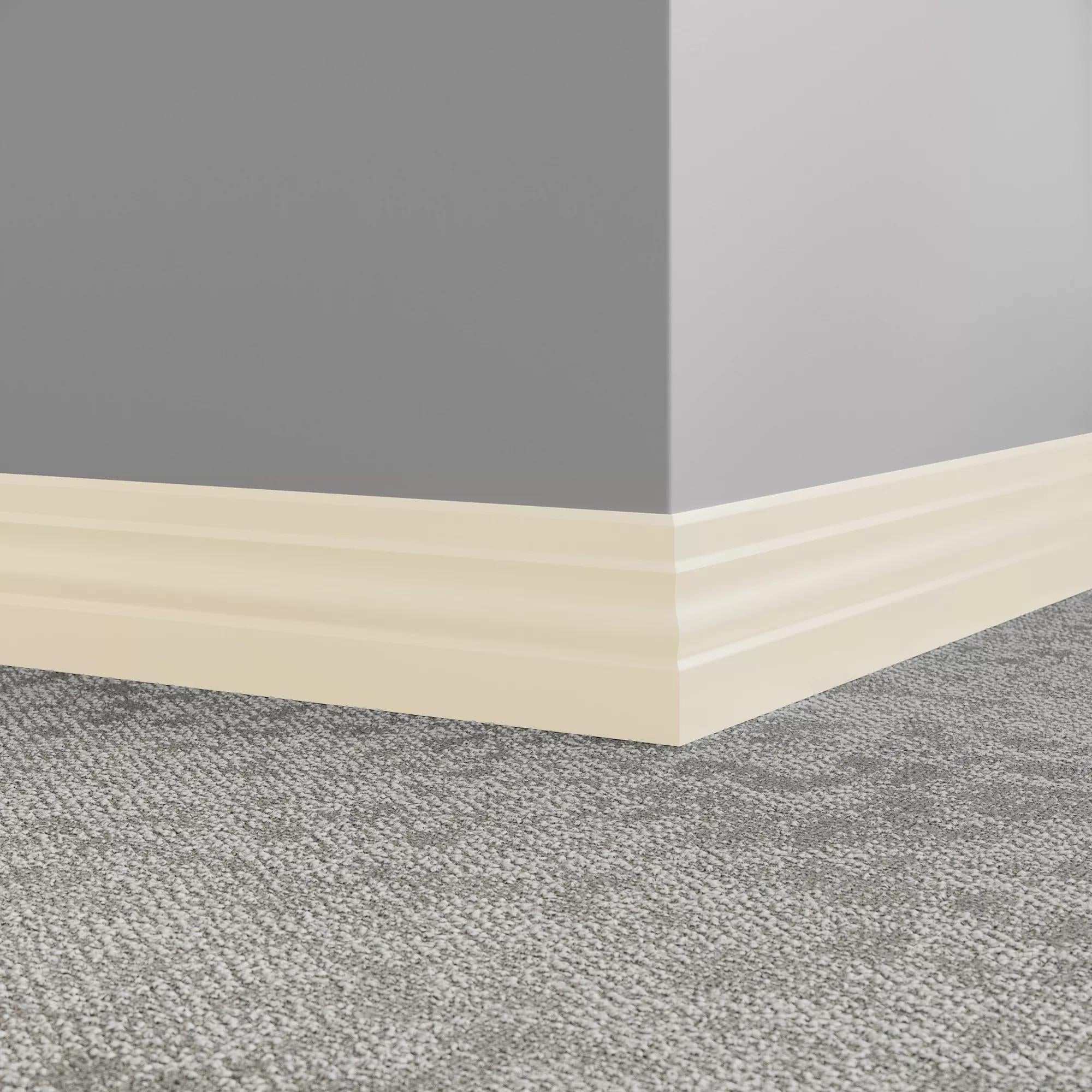 Tarkett / Johnsonite Millwork Ambassador 4" 01 Snow White 4" x 8' by 3/8" (48 LF/box)
