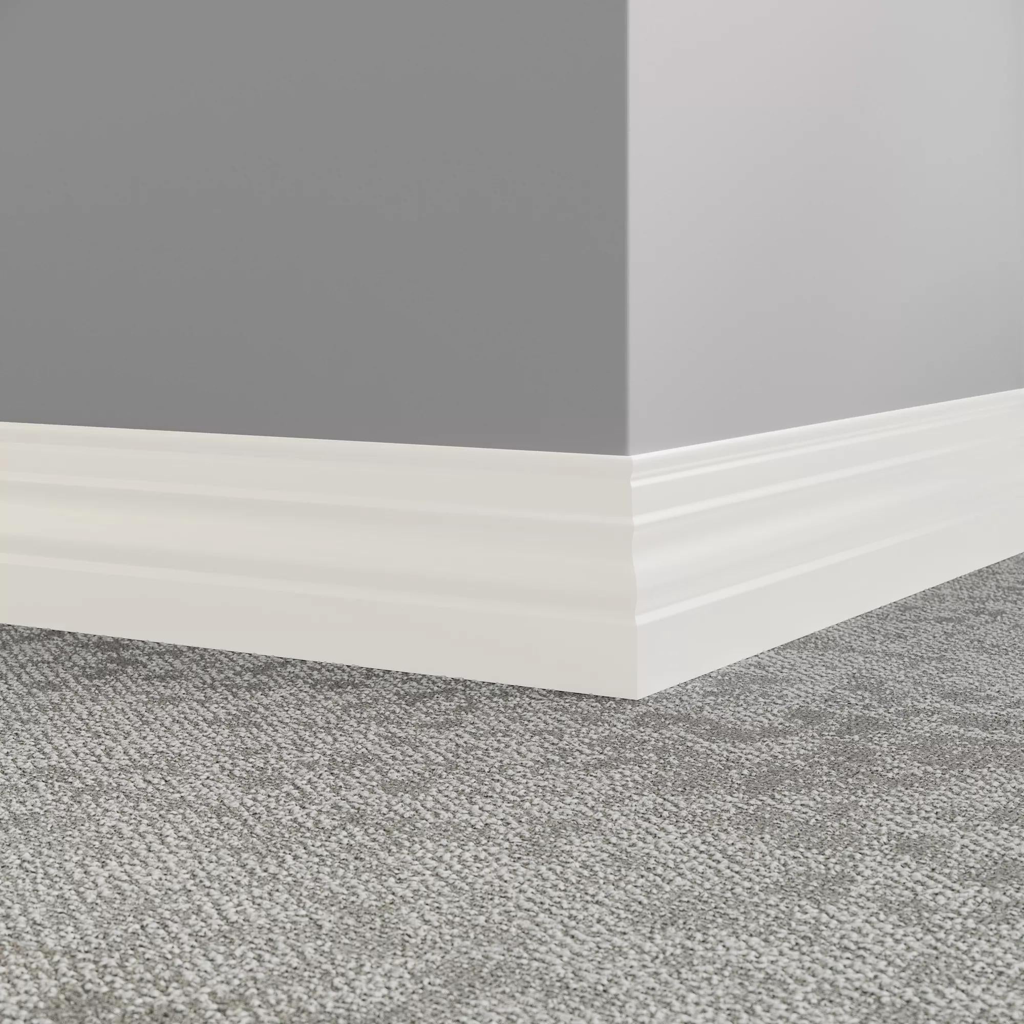 Tarkett / Johnsonite Millwork Diplomat 4-1/2" 08 Icicle 4.5" x 8' by 3/8" (48 LF/box)
