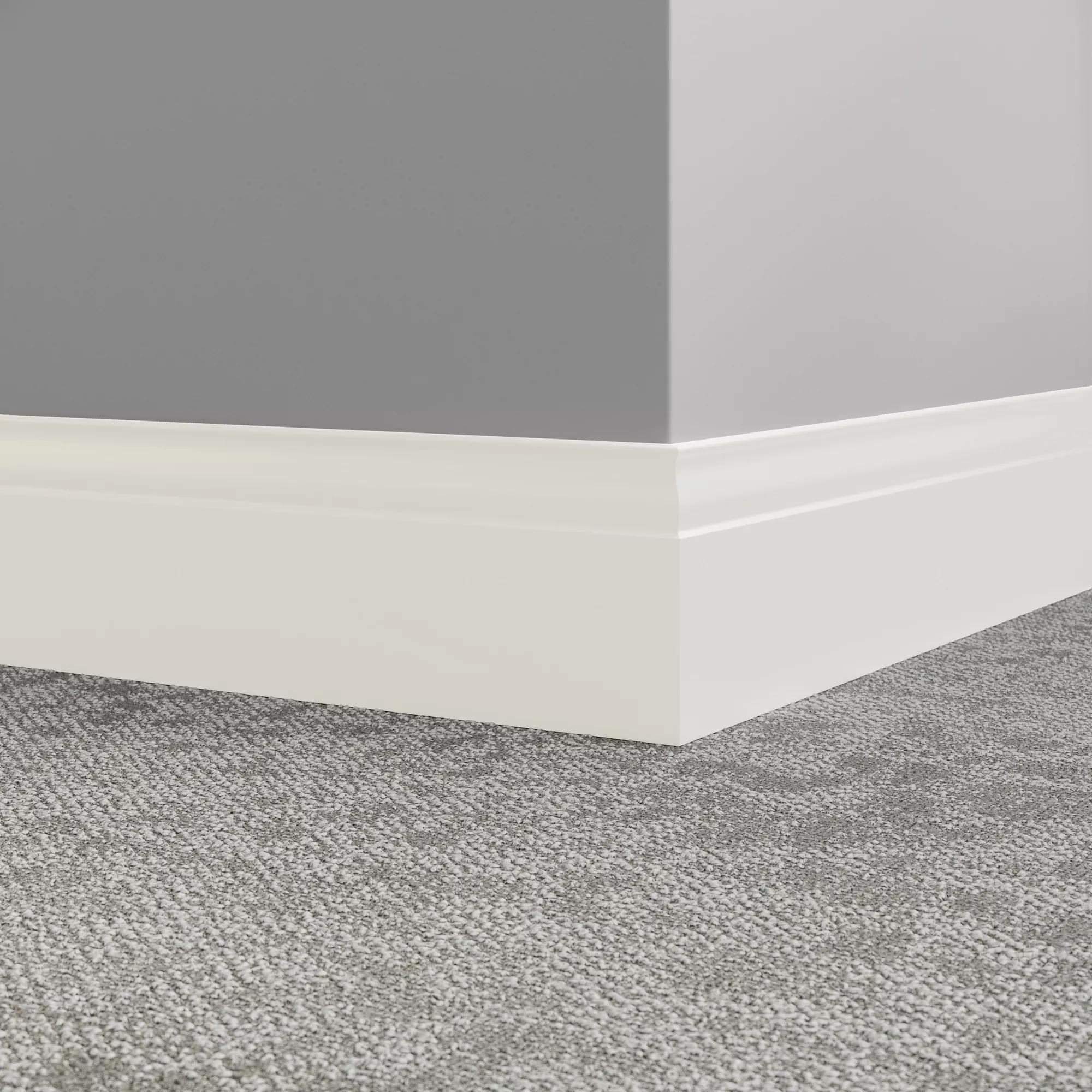 Tarkett / Johnsonite Millwork Inflection 5-1/4" 08 Icicle 5.25" x 8' by 3/8" (48 LF/box)