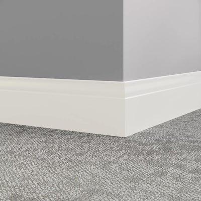 Tarkett / Johnsonite Millwork Inflection 5-1/4" 08 Icicle 5.25" x 8' by 3/8" (48 LF/box)