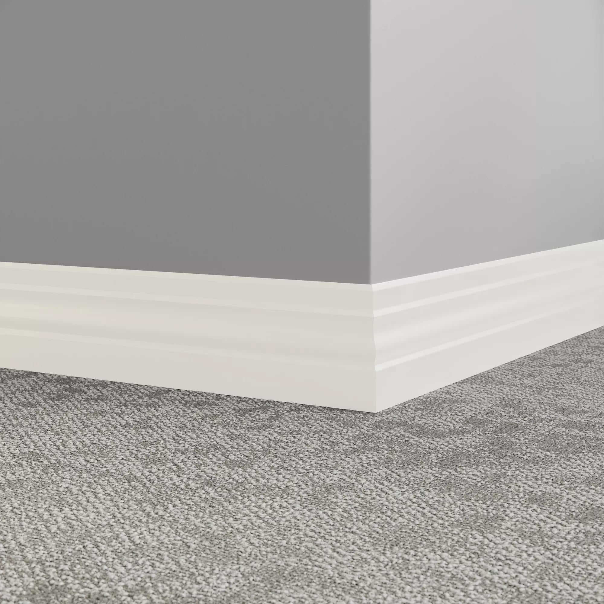 Tarkett / Johnsonite Millwork Ambassador 4" 08 Icicle 4" x 8' by 3/8" (48 LF/box)